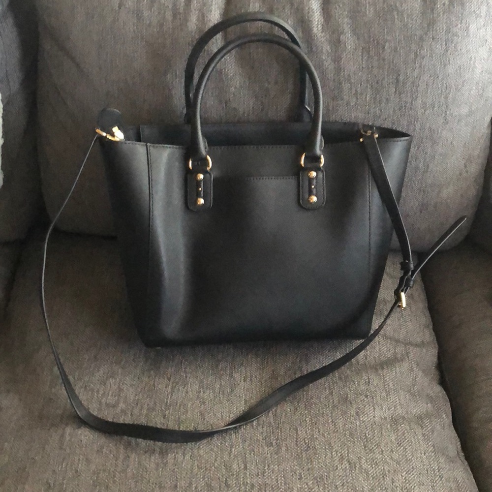 Large Michael Kors Tote Satchel Bag (Black) - Picture 3 of 4
